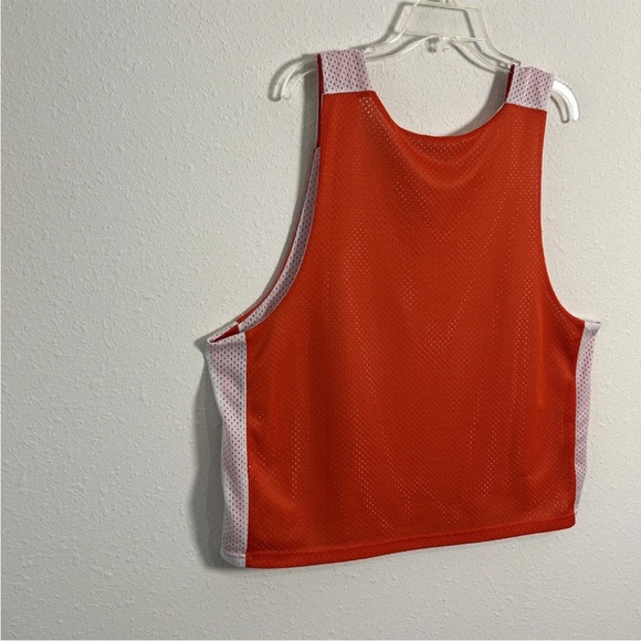 Nike Reversible Orange/White Mesh Dri-Fit Practice Jersey Men’s Lg Basketball - Picture 8 of 14